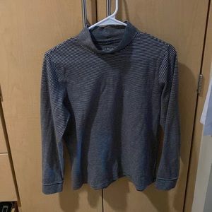 Black and white striped turtleneck